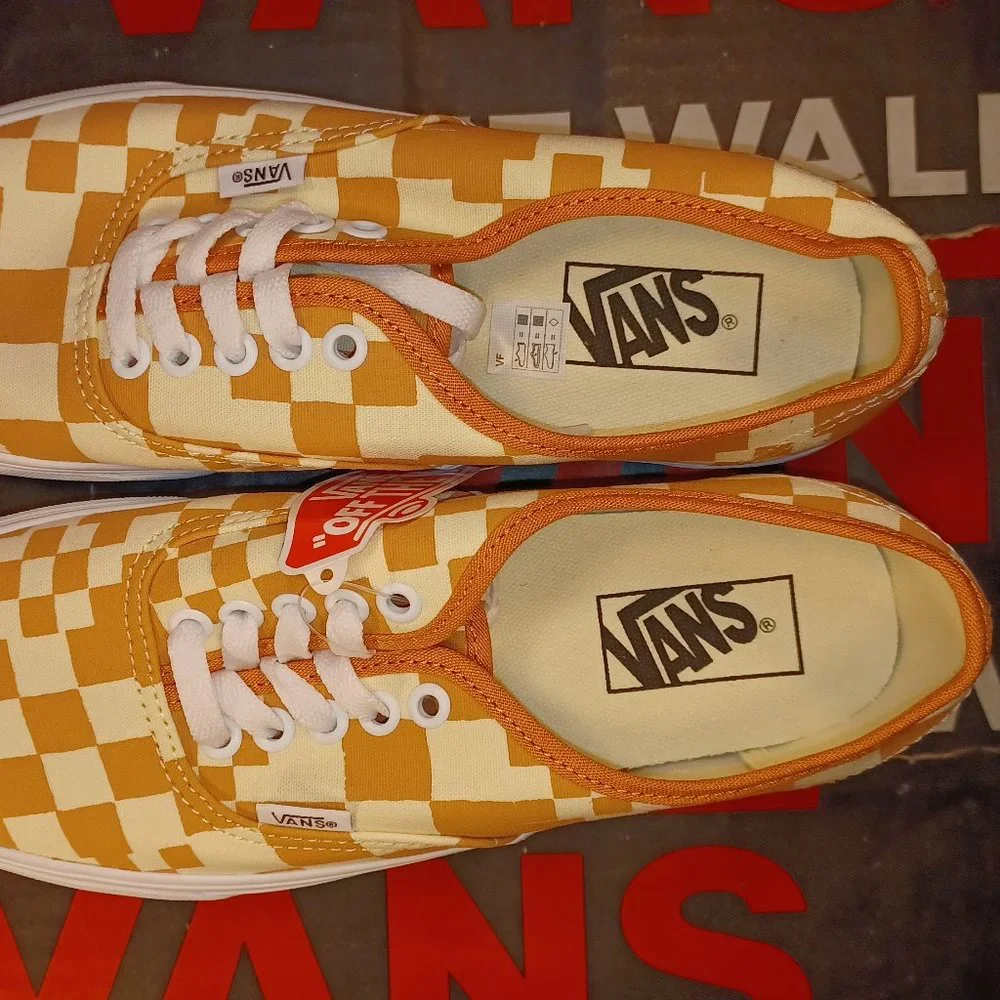 Vans Authentic Stacked Women's 8.5 Men's 7 Multi Checkered Sandstone VN0AKXXSST